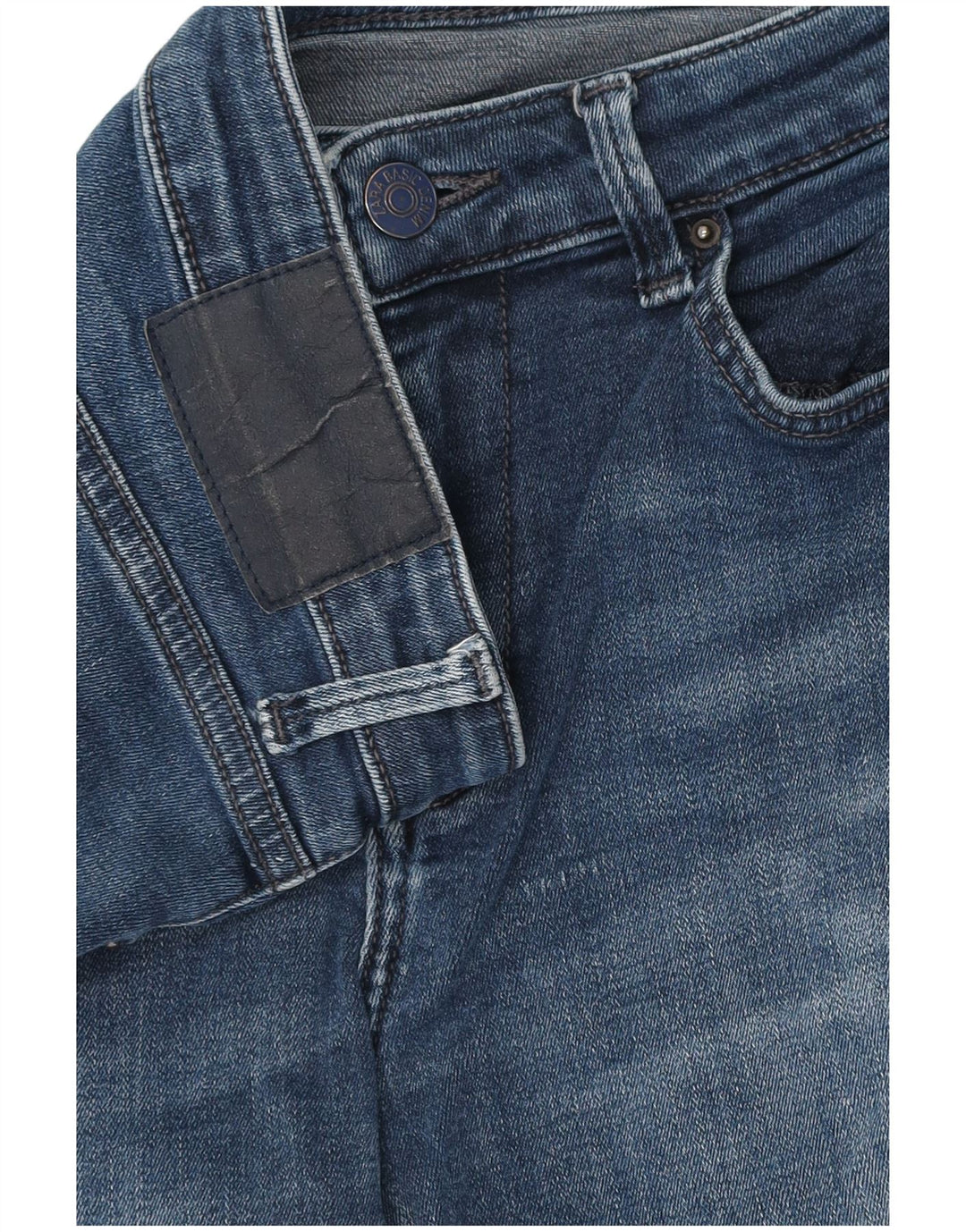 Damskie jeansy Zara Slim Cropped W28 L24 Granatowe