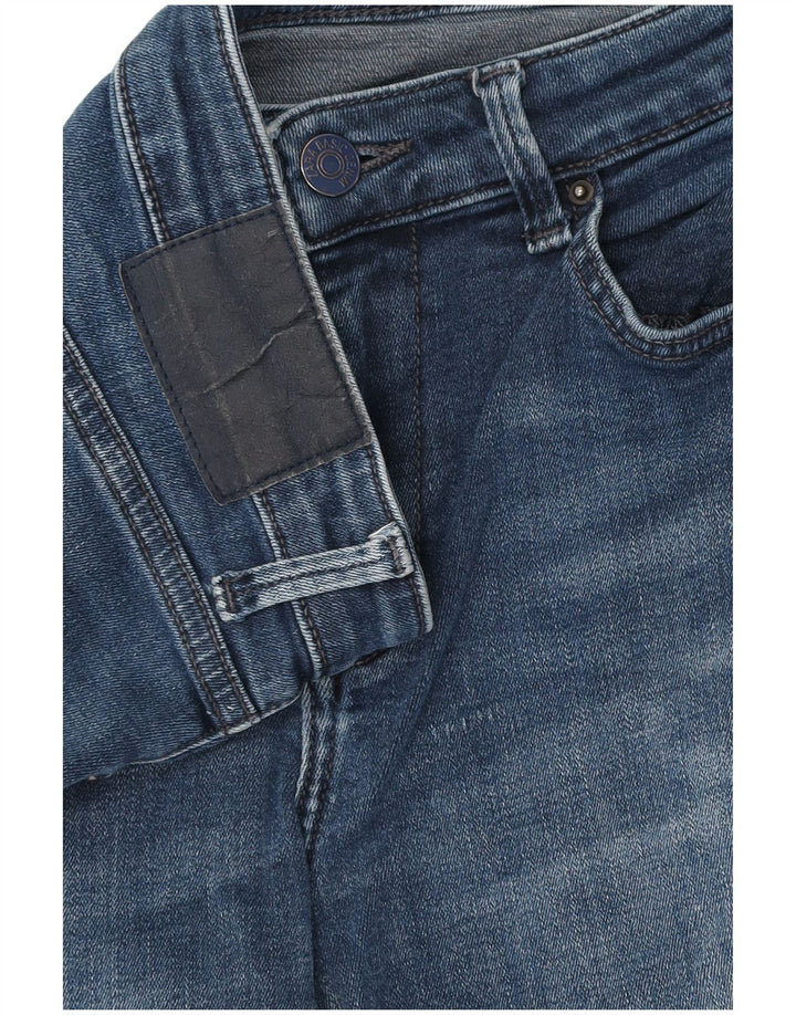 Damskie jeansy Zara Slim Cropped W28 L24 Granatowe