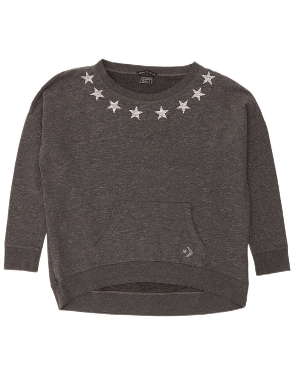 Damska bluza Converse Graphic Jumper UK 12 Medium Grey Flecked