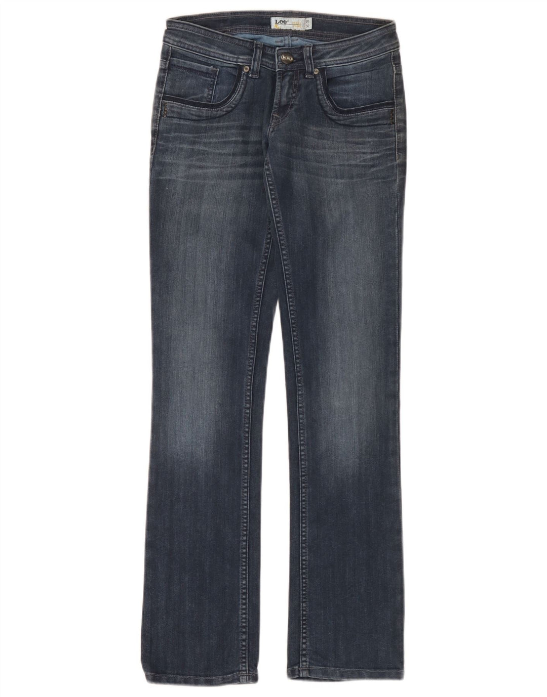 Damskie jeansy Lee Bootcut W26 L32 niebieskie
