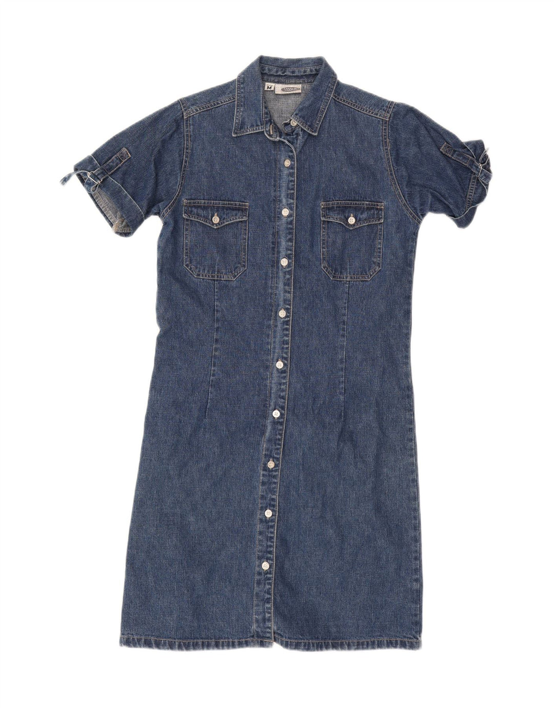 STOOKER Womens Denim Dress UK 14 Medium Blue Cotton Vintage Stooker and Second-Hand Stooker from Messina Hembry 