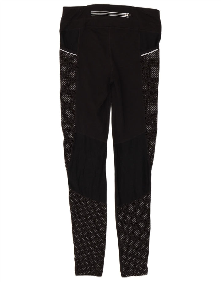 Legginsy damskie ATHLETA UK 6 XS, poliester w czarne cętki
