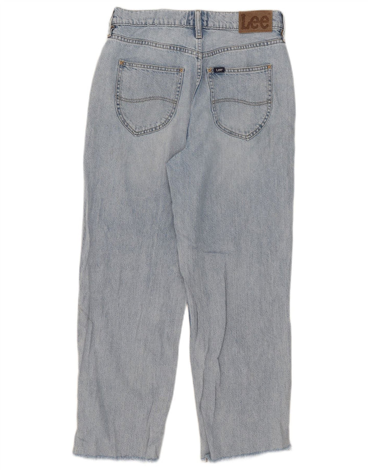 Damskie luźne dżinsy Lee z wysokim stanem US 9 Medium W30 L26 Niebieska bawełna