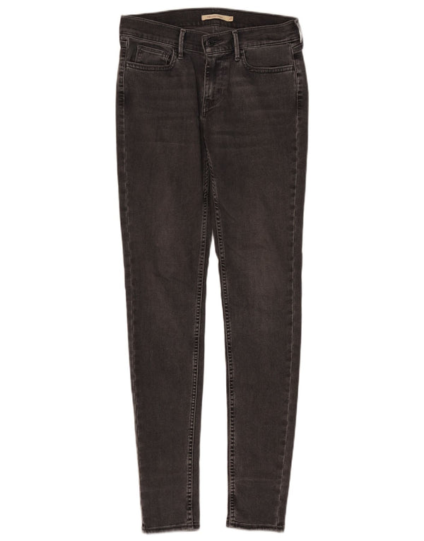 Damskie jeansy Levi's 710 Super Skinny W27 L32 Szara bawełna