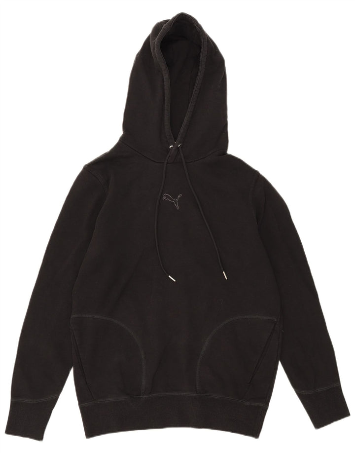 Męski sweter z kapturem Puma, mały, czarny, bawełniany