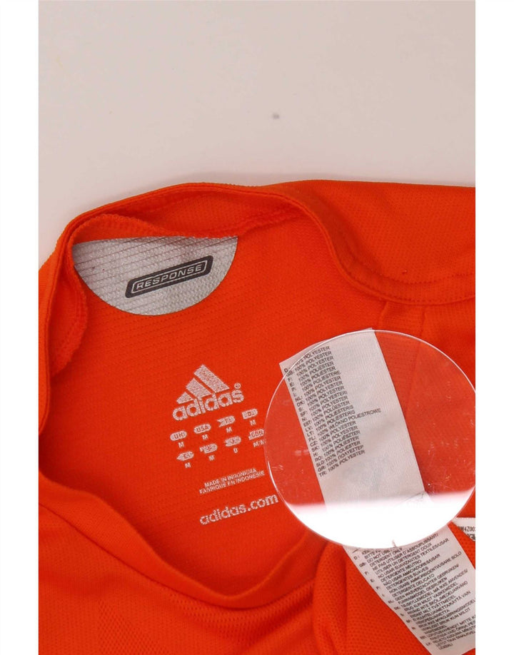 Adidas Męska koszulka Climacool Top średni pomarańczowy poliester