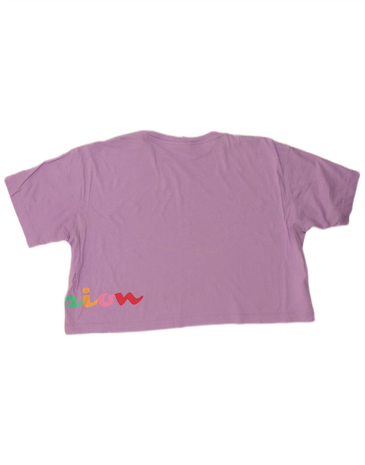 Damska koszulka o kroju oversize z grafiką Champion Top UK 10 Small Purple