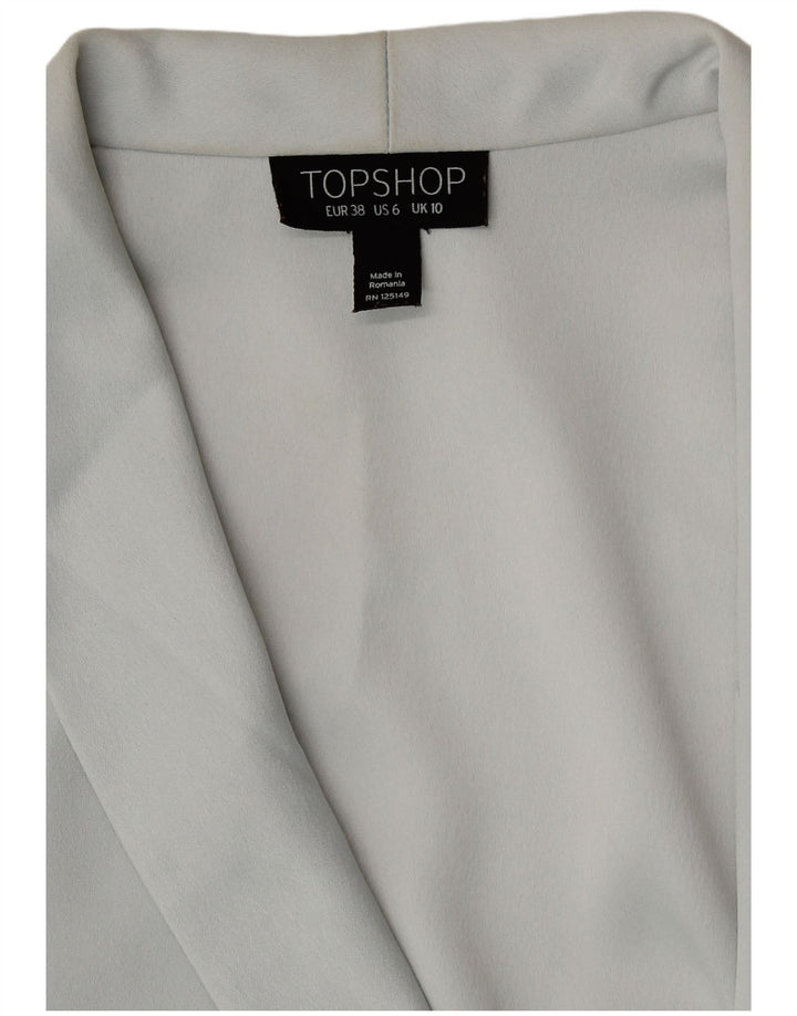 Damska marynarka dwurzędowa Topshop UK 10, mała, szary poliester