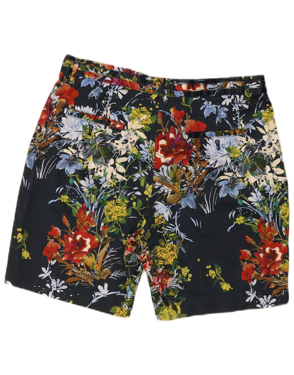 Męskie hawajskie spodenki chino Zara EU 42 duże W32 wielokolorowe kwiaty