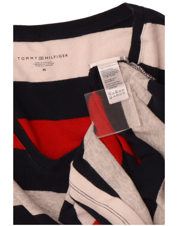 T-shirt damski TOMMY HILFIGER Top UK 12 w średnie, wielokolorowe paski