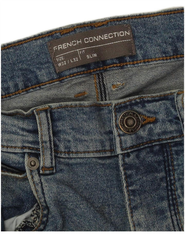 Jeansy męskie French Connection W32 L32 Niebieskie bawełniane
