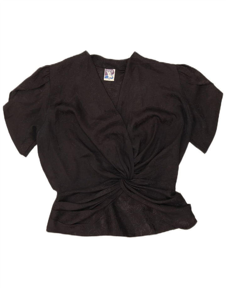 Damska bluzka Yessica Top EU 38 Średni czarny kwiatowy poliester