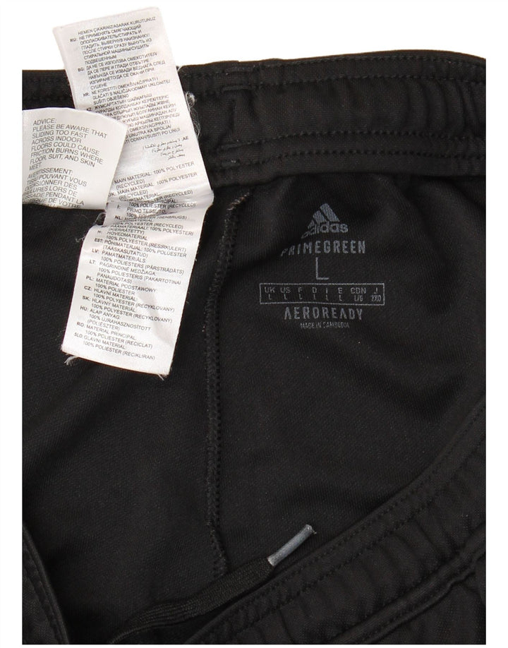 Męskie spodnie dresowe Adidas Aeroready, duże, czarne, poliestrowe