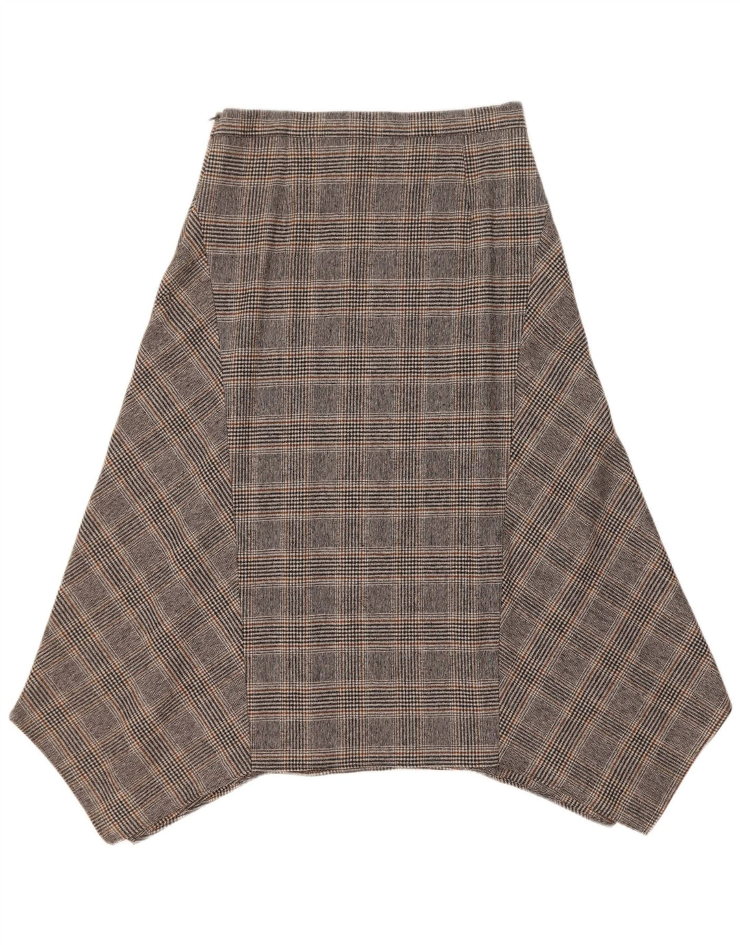 Spódnica asymetryczna Massimo Dutti damska EU 40 Medium W30 Szara wełniana kratka