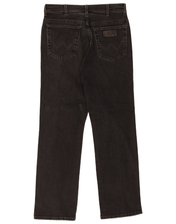 Męskie jeansy Wrangler Texas Stretch Straight W32 L30 Czarna bawełna