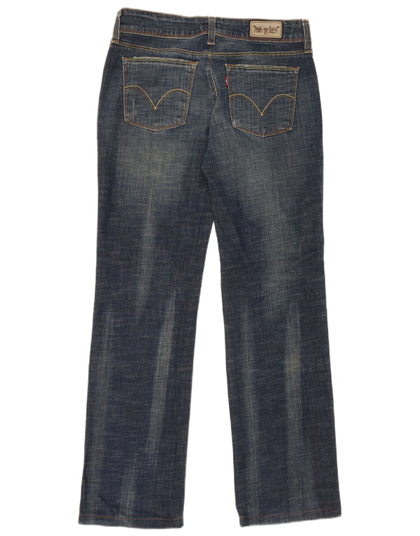 Damskie dżinsy Levi's 570 Straight W32 L29 Granatowa bawełna