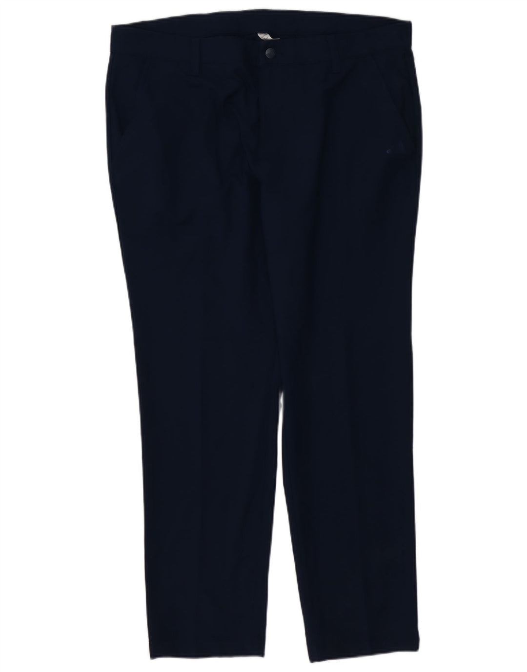 Męskie proste spodnie chino ADIDAS W36 L30 granatowy poliester