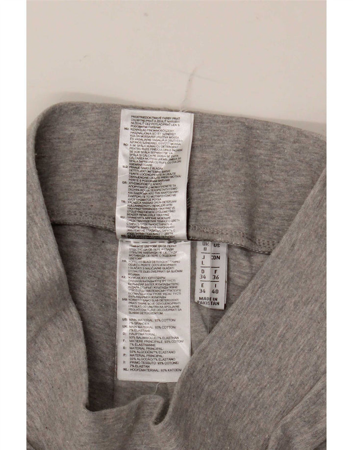 Legginsy Damskie Adidas UK 8 Małe Szare Bawełniane