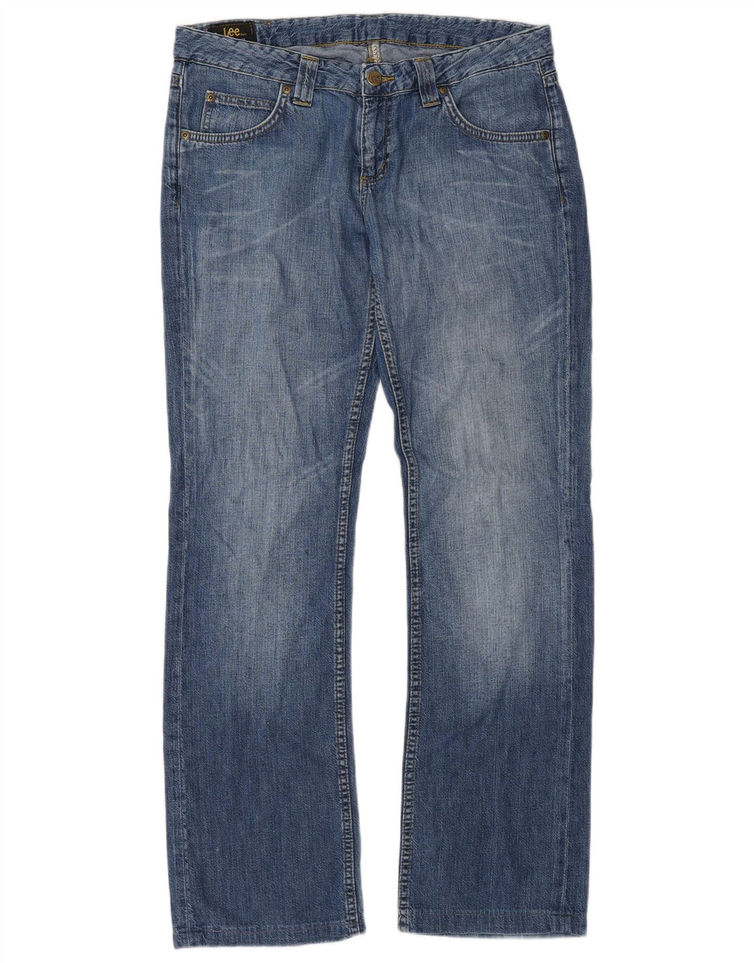 Damskie jeansy Lee Jinx Bootcut W30 L30 Niebieskie bawełniane