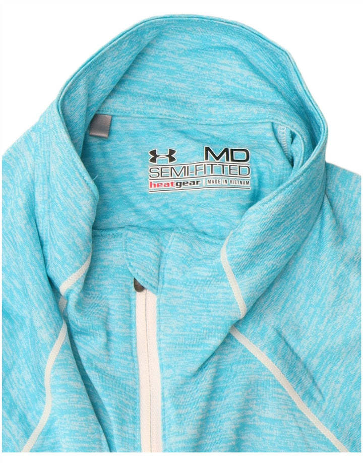 Damski top dresowy UNDER ARMOUR Heat Gear, UK 12, średni niebieski