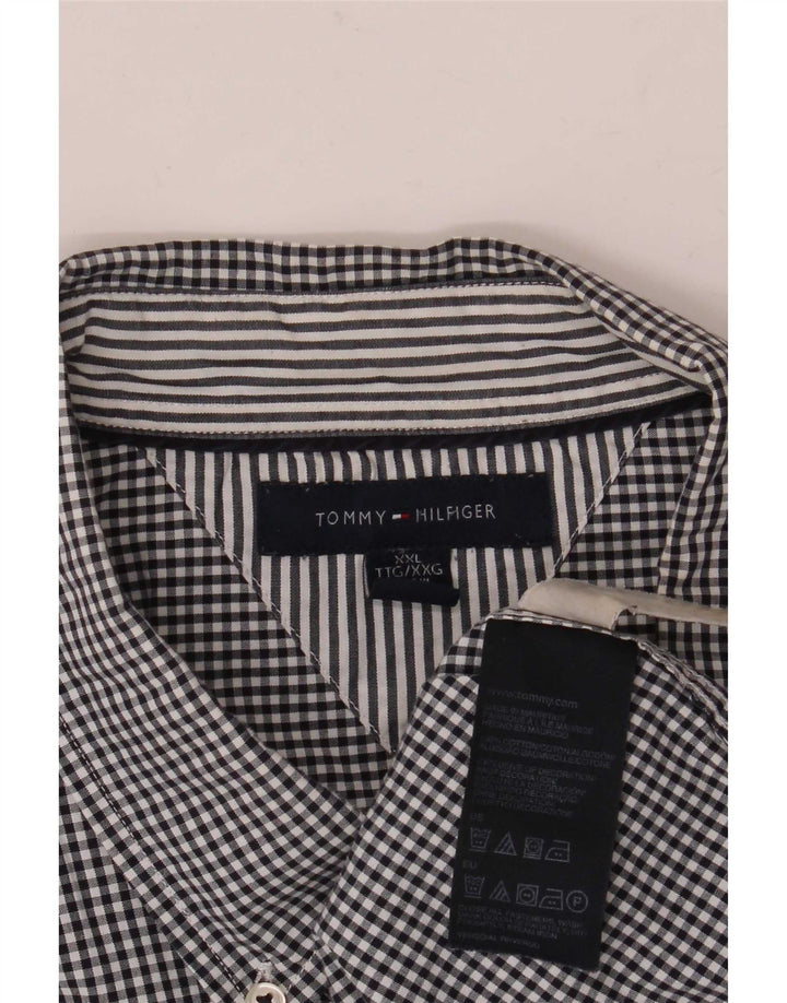 Koszula męska Tommy Hilfiger 2XL z bawełny w czarną kratkę