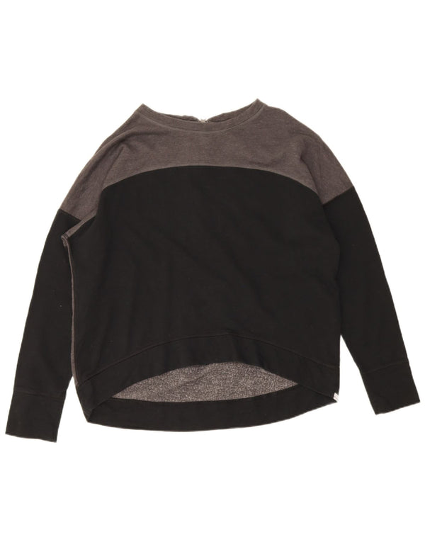 Damska bluza CHAMPION Crop UK 16, duża, szara, z blokami kolorów