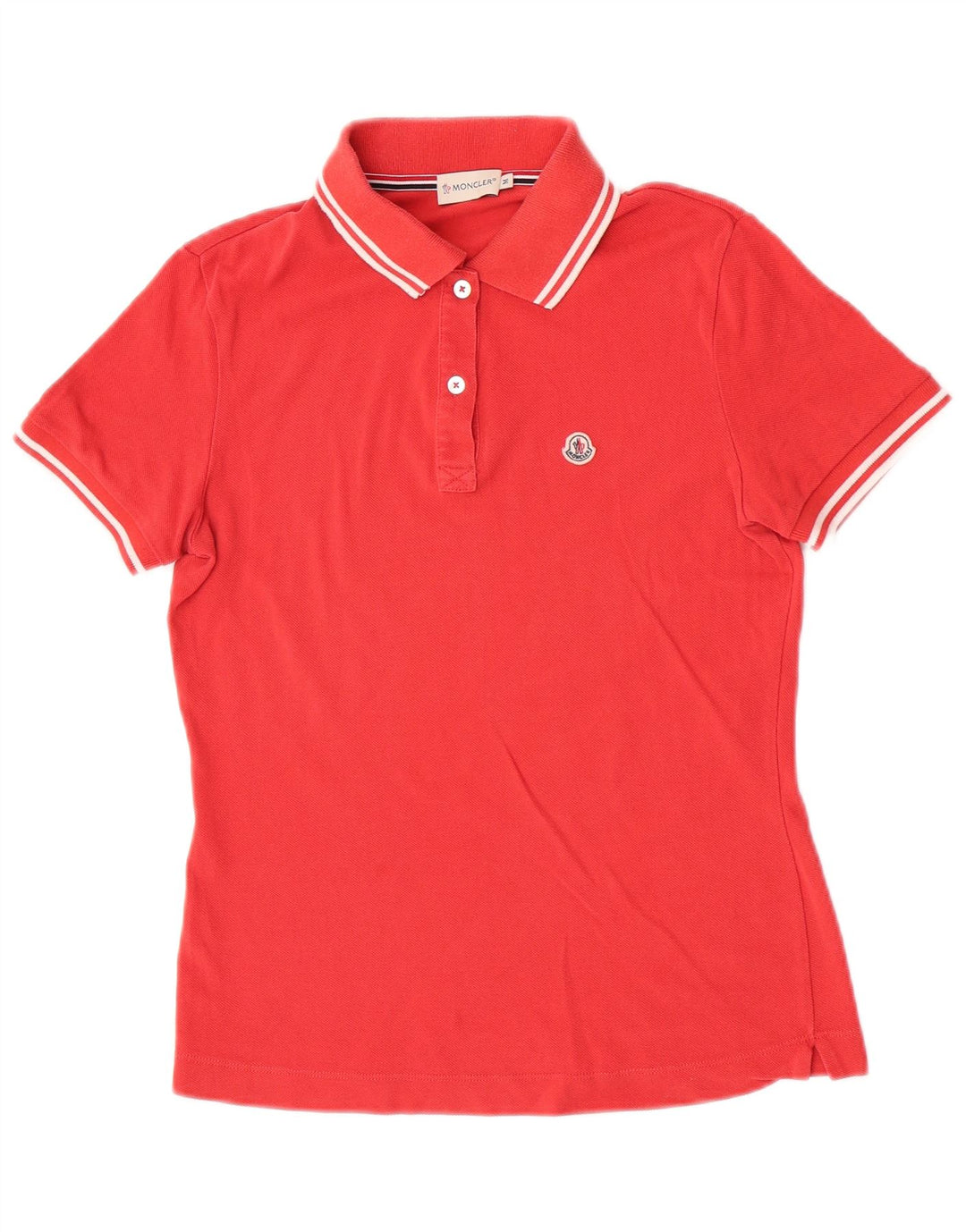 Damska koszulka polo Moncler w kolorze średnio czerwonym