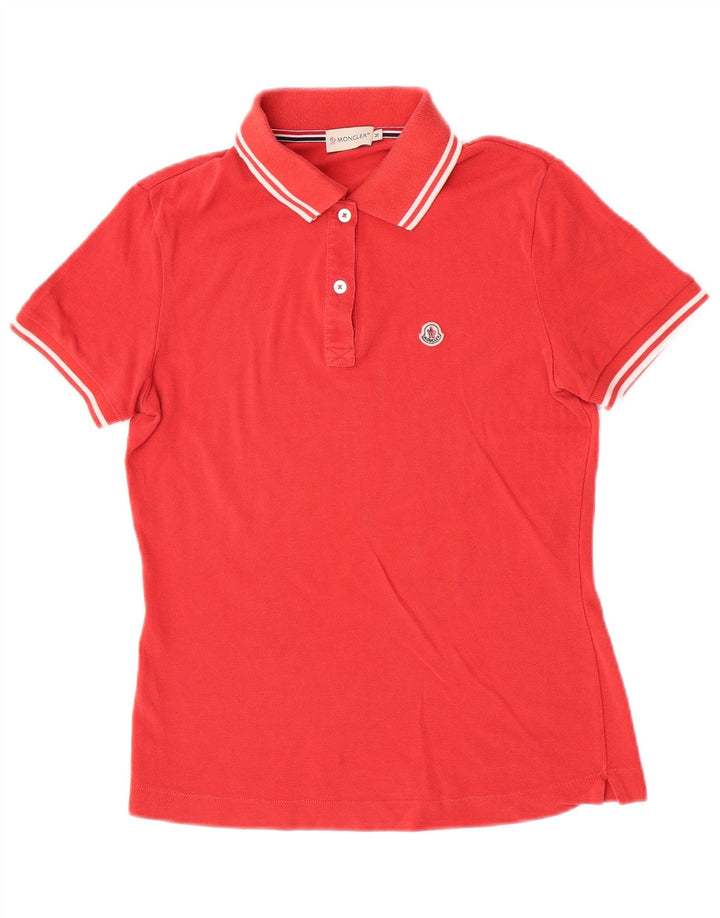 Damska koszulka polo Moncler w kolorze średnio czerwonym