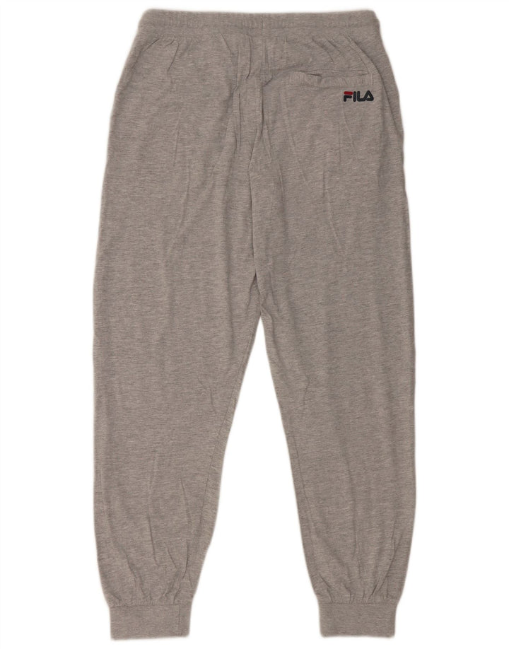 Męskie spodnie dresowe Fila Joggers, duże, szare, bawełniane