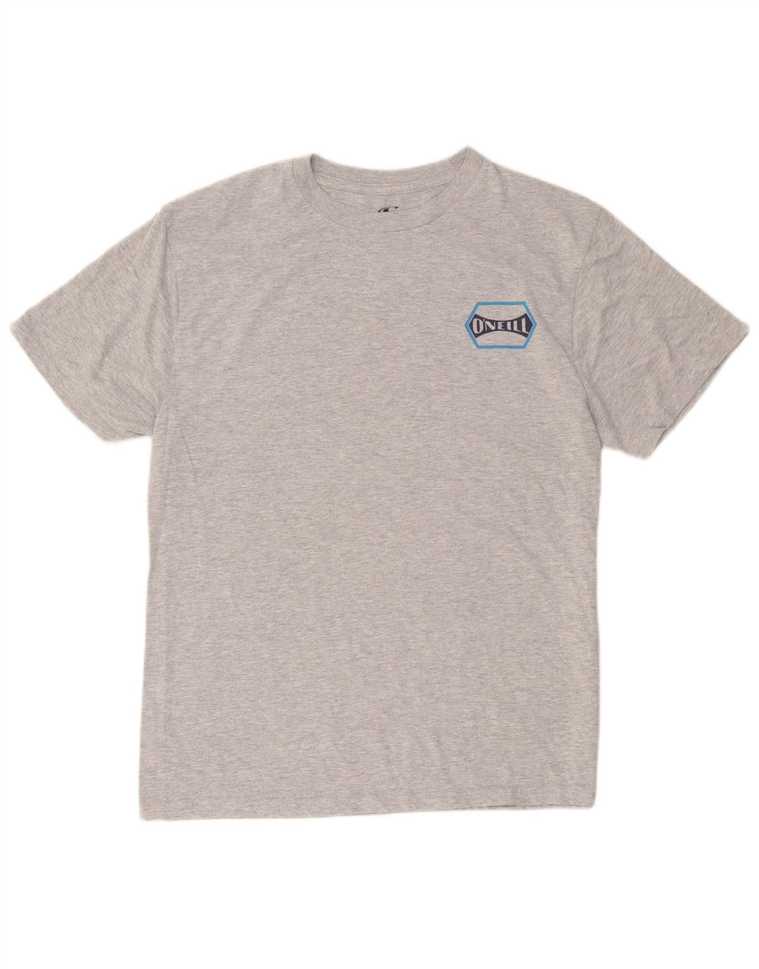 Męski T-shirt z grafiką O'Neill o nowoczesnym kroju, duży, szary, bawełniany