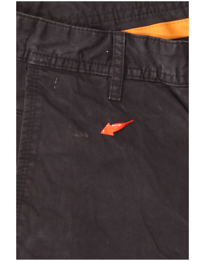 Męskie spodnie chino o regularnym kroju HUGO BOSS W32 L32 Granatowa bawełna