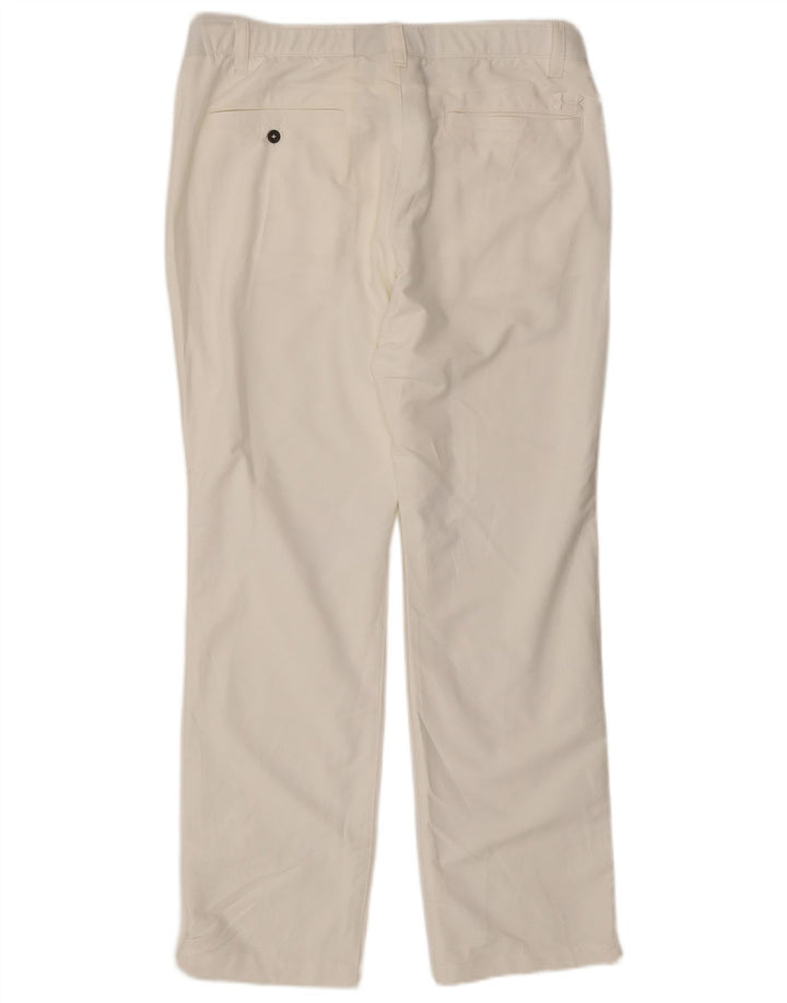 Spodnie damskie Under Armour Straight Chino W38 L32 Biały nylon