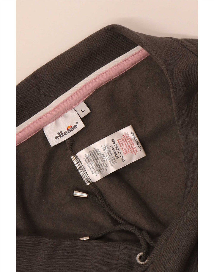 Damskie spodnie dresowe Ellesse UK 14, duże, szare, bawełniane