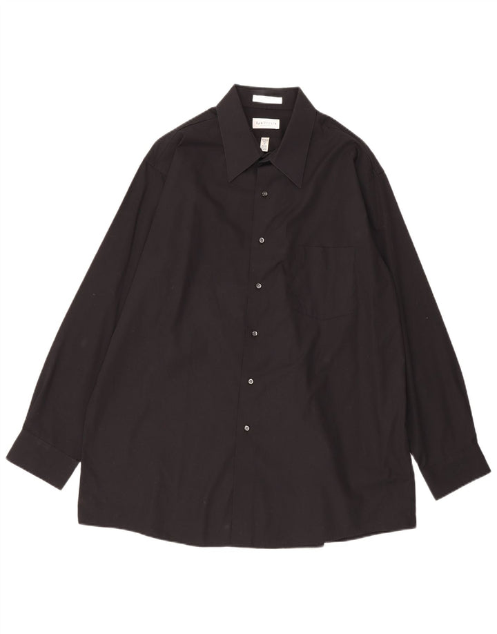 Koszula męska Van Heusen rozmiar 17 XL, czarna, bawełniana