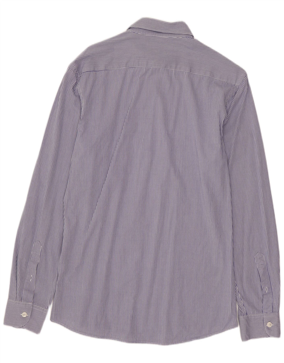 Koszula męska ZARA Slim Fit, bawełniana, w średnią niebieską kratkę