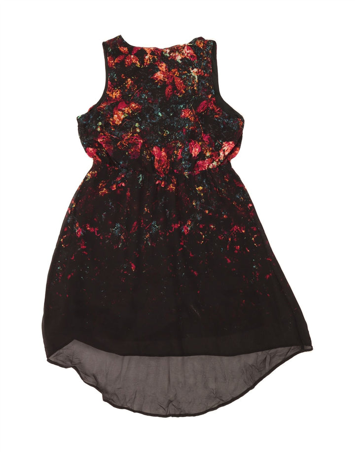 MOSSIMO Womens Sleeveless A-Line Dress UK 18 XL Black Flecked Polyester Vintage Mossimo and Second-Hand Mossimo from Messina Hembry 