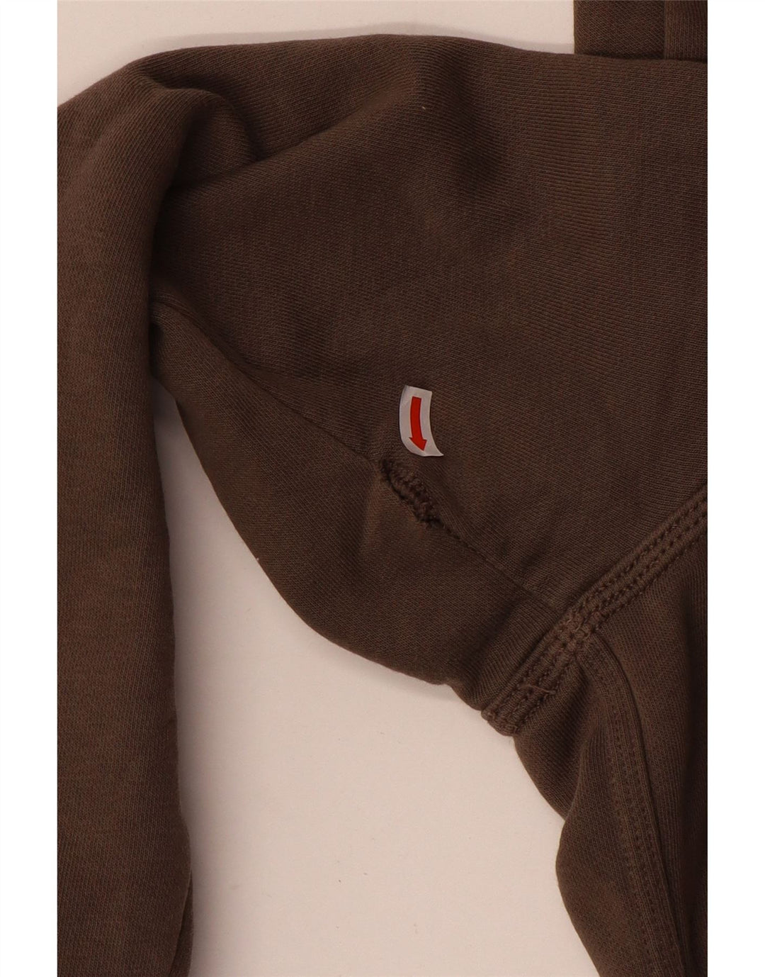 Męski sweter z kapturem i zamkiem błyskawicznym Nike, średniobrązowy, bawełniany