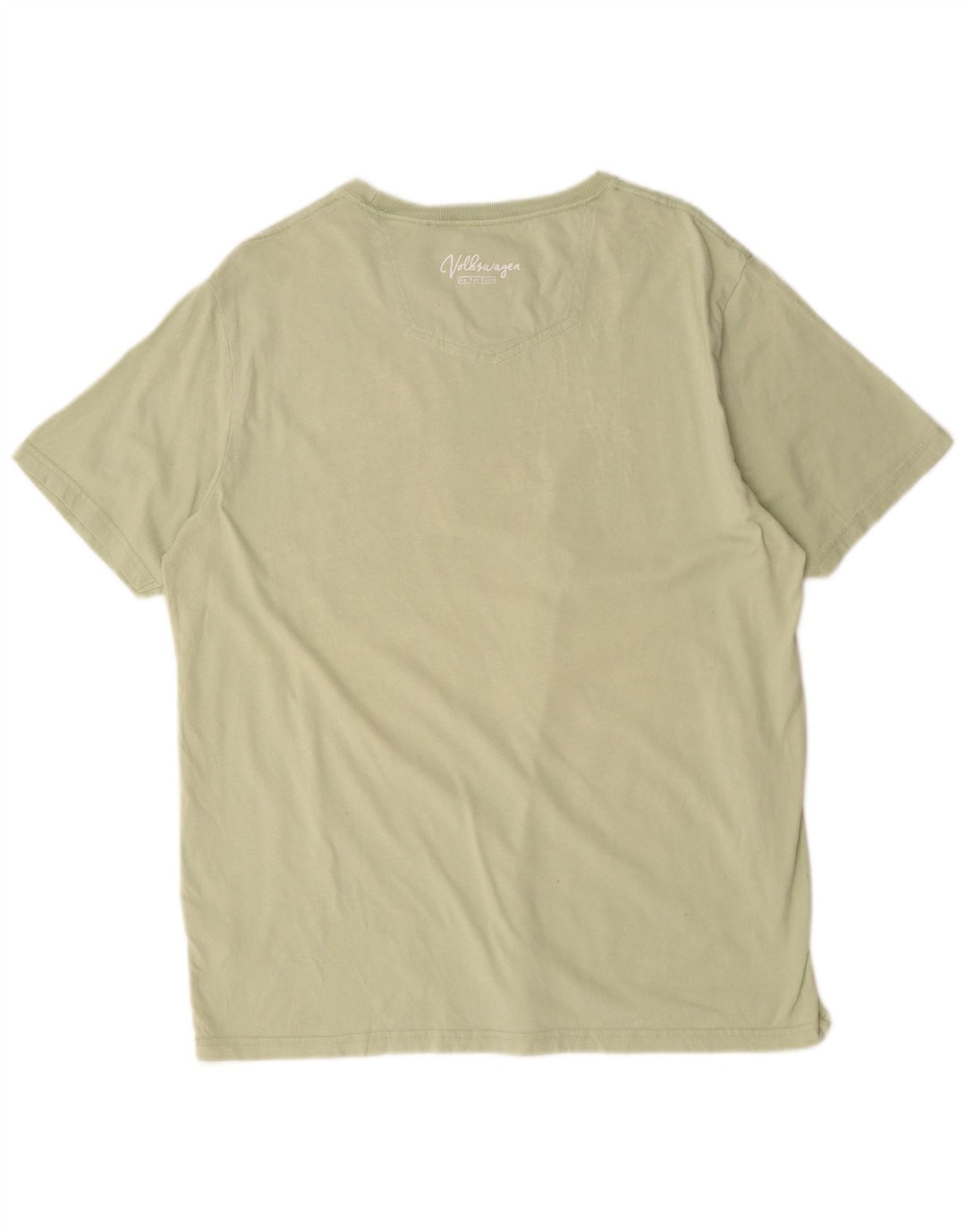 Męski T-shirt z grafiką Fat Face, duży, zielony, bawełniany