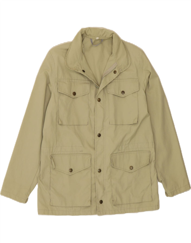 FJALL RAVEN Mens Hooded Utility Jacket UK 38 Medium Green Polyester Vintage Fjall Raven and Second-Hand Fjall Raven from Messina Hembry 