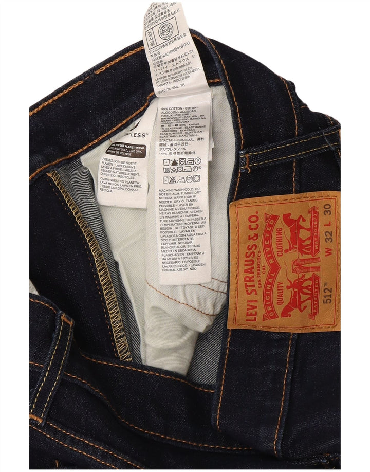 Męskie jeansy Levi's 512 Slim Tapered W32 L30 Granatowa bawełna