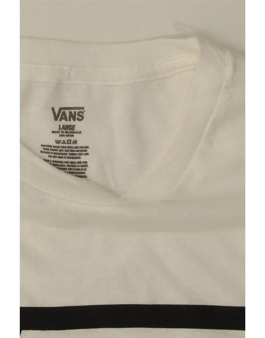 Męski T-shirt z grafiką VANS, duży, biały, bawełniany
