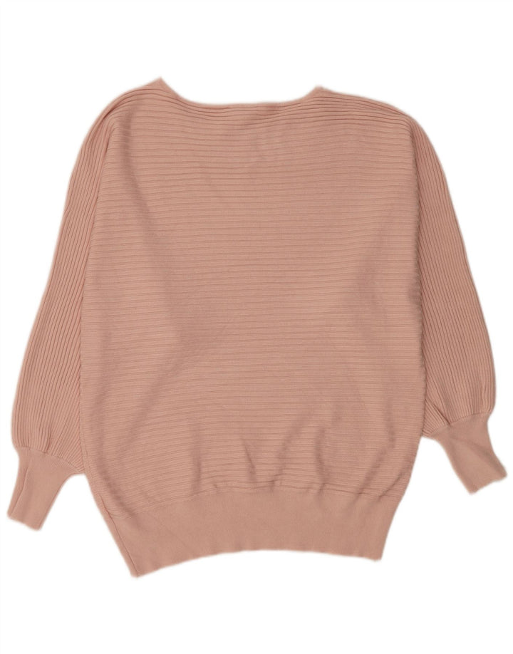 Damski sweter z dekoltem w łódkę Phase Eight UK 14 Średnioróżowy wiskoza