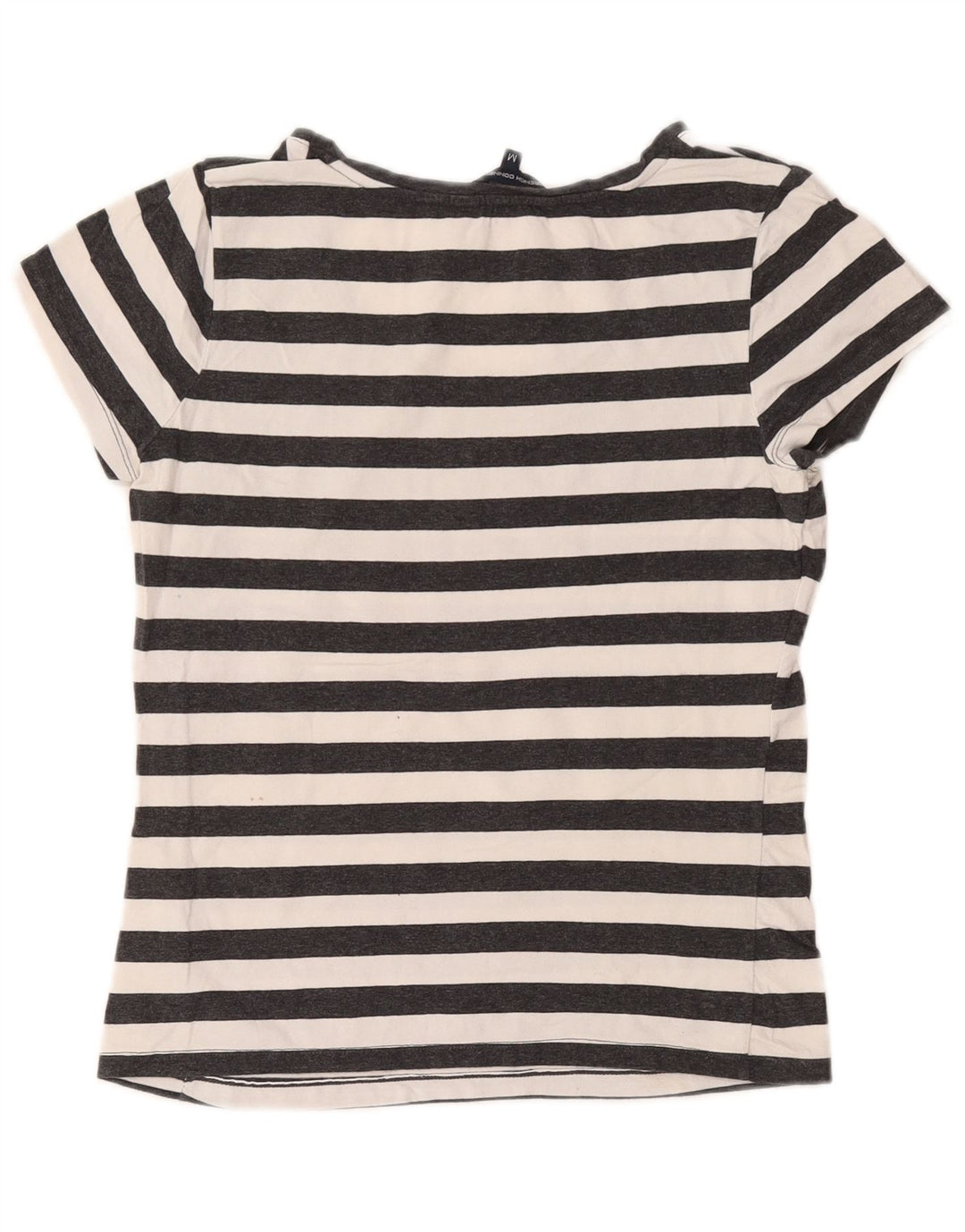 T-shirt damski FRENCH CONNECTION Top UK 12 Średnioszary, bawełniany w paski