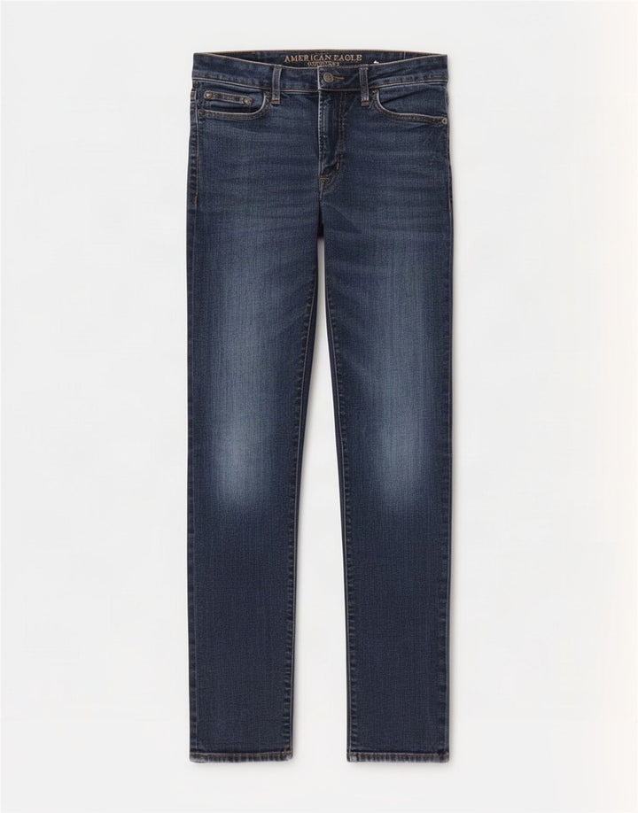 Damskie jeansy American Eagle ze stretchem W30 L31, niebieska bawełna