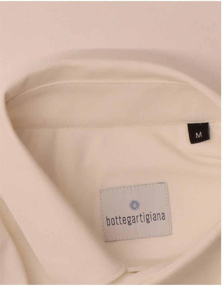 Męska koszulka polo BOTTEGA ARTIGIANA, nylon w kolorze złamanej bieli