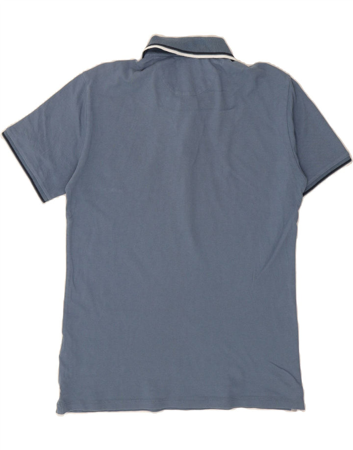 WOOLRICH Mens Polo Shirt Small Blue Cotton Vintage Woolrich and Second-Hand Woolrich from Messina Hembry 