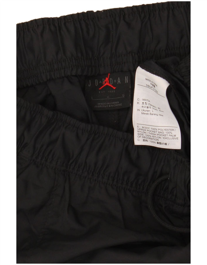 Męskie spodnie dresowe JORDAN Cargo Joggery, duże, czarne, poliestrowe