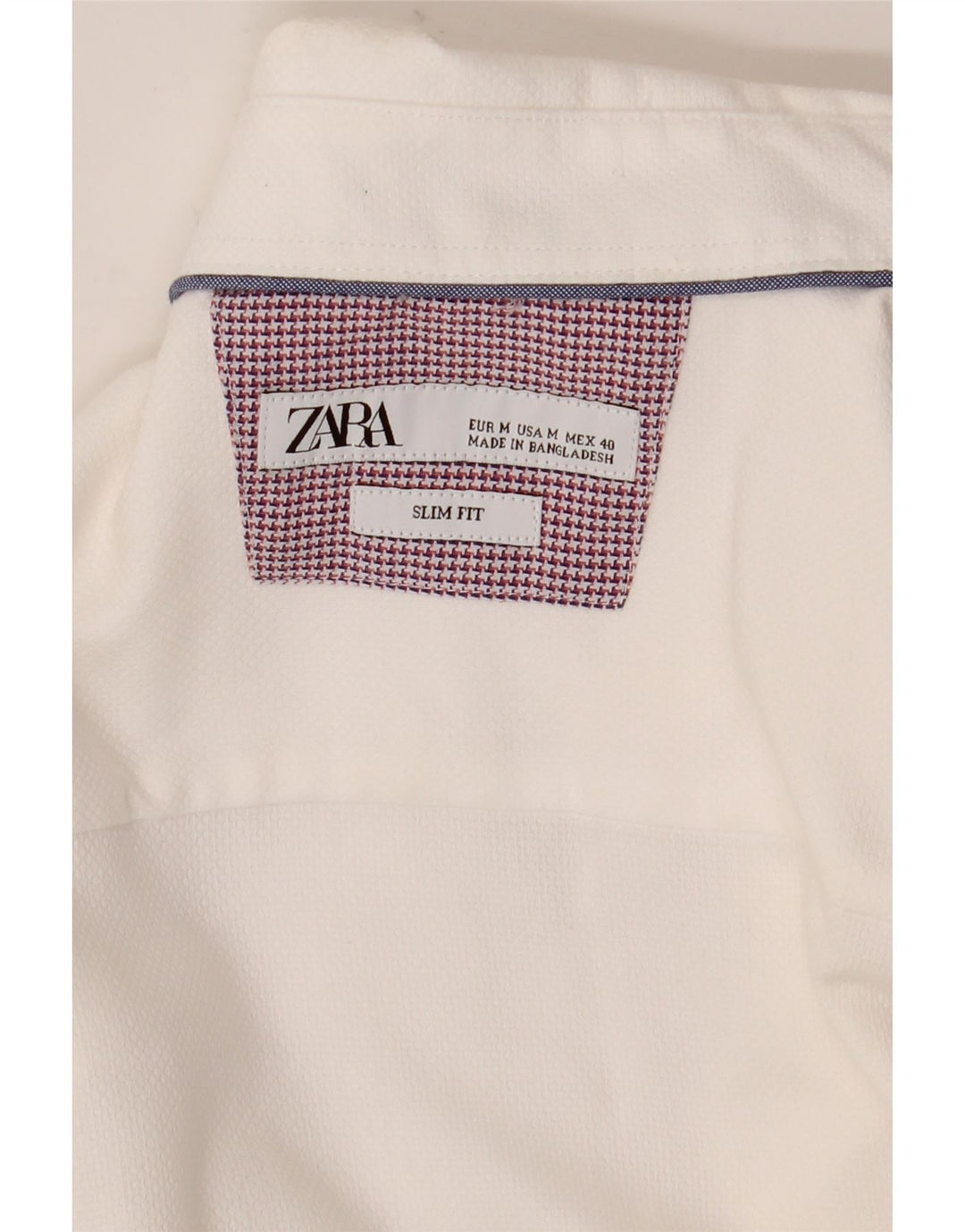 Koszula męska Zara Slim Fit, średnia biel