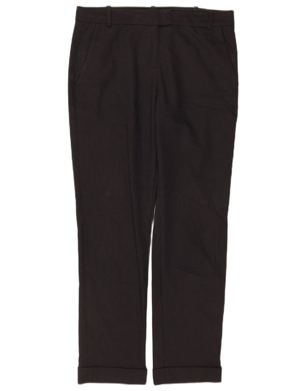 Spodnie damskie Jigsaw Straight Chino UK 10 Small W30 L28 Black Spotted