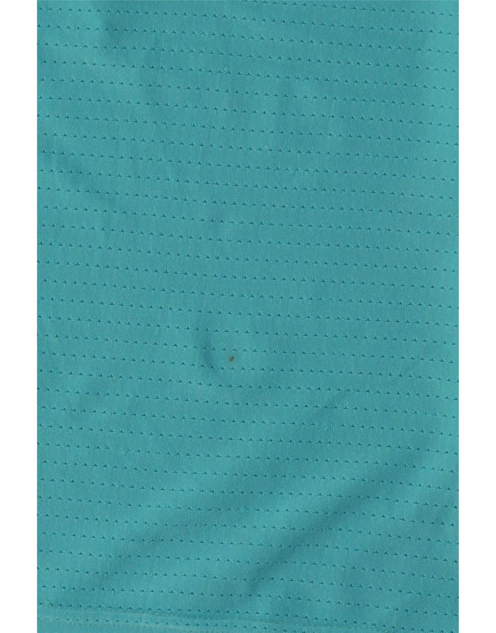 Damska koszulka polo Nike Dri Fit UK 10, mała, turkusowa, poliester